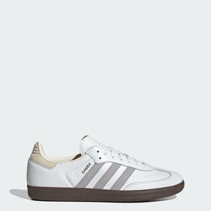 NWOT Adidas Samba  Originals Core White / Grey Two / Cream White Sneakers Size 6
